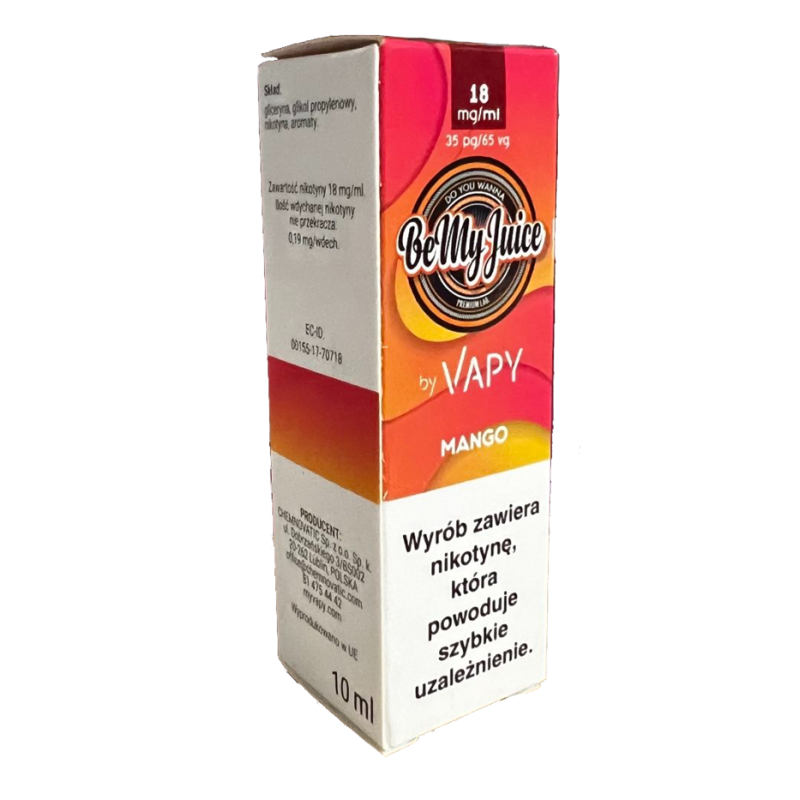 BeMyJuice by VAPY Liquid 10 ml 18 mg