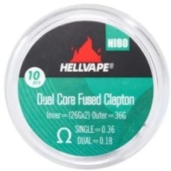 Hellvape Dual Core Fused Clapton NI80 Grzałka