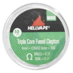 Hellvape Triple Core Fused Clapton NI80 Grzałka