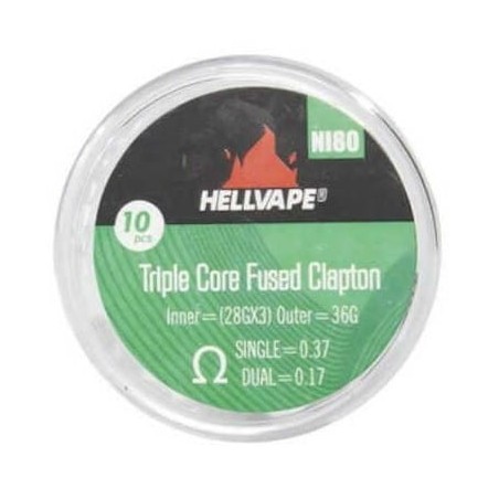 Hellvape Triple Core Fused Clapton NI80 Grzałka