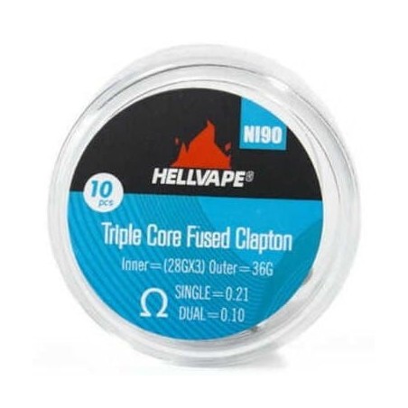 Hellvape Triple Core Fused Clapton NI90 Grzałka